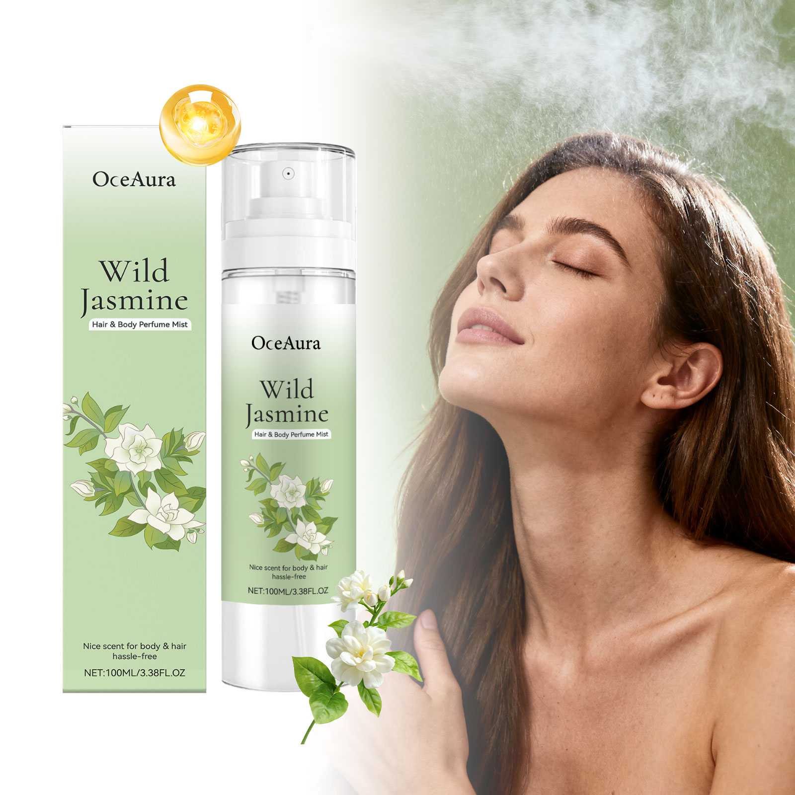 Perfume Fragrance Hair Spray - OceAura Perfumy do ciała w sprayu