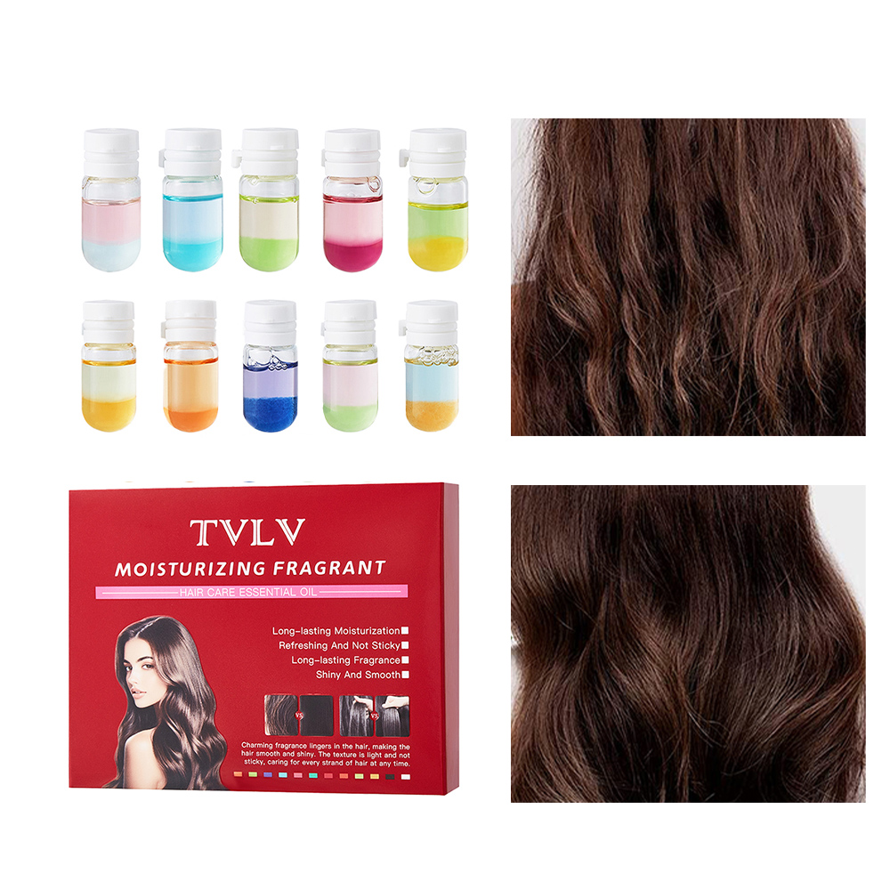 Fragrance Perfume For Hair - TVLV Przenośny zestaw 10 olejków do