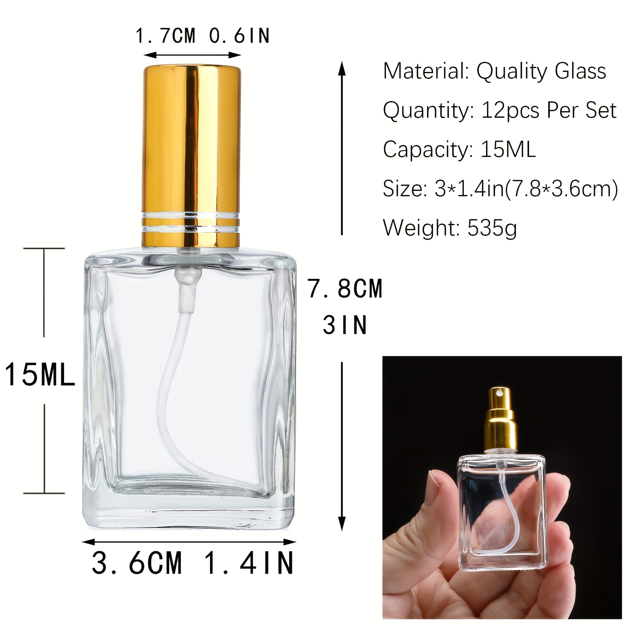 12 sztuk + 6 akcesoriów 15 ml  – Perfume Zara recenzja i cena