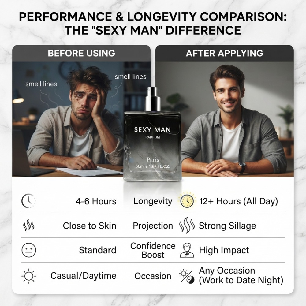 55ML Perfumy Męskie Sexy Man,  – Perfume Fragrance Enhancer recenzja i cena